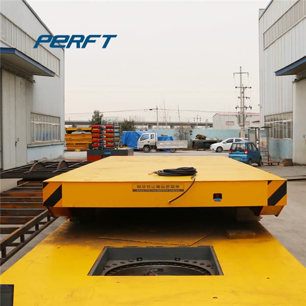 motorized transfer trolley for foundry plant 90 ton